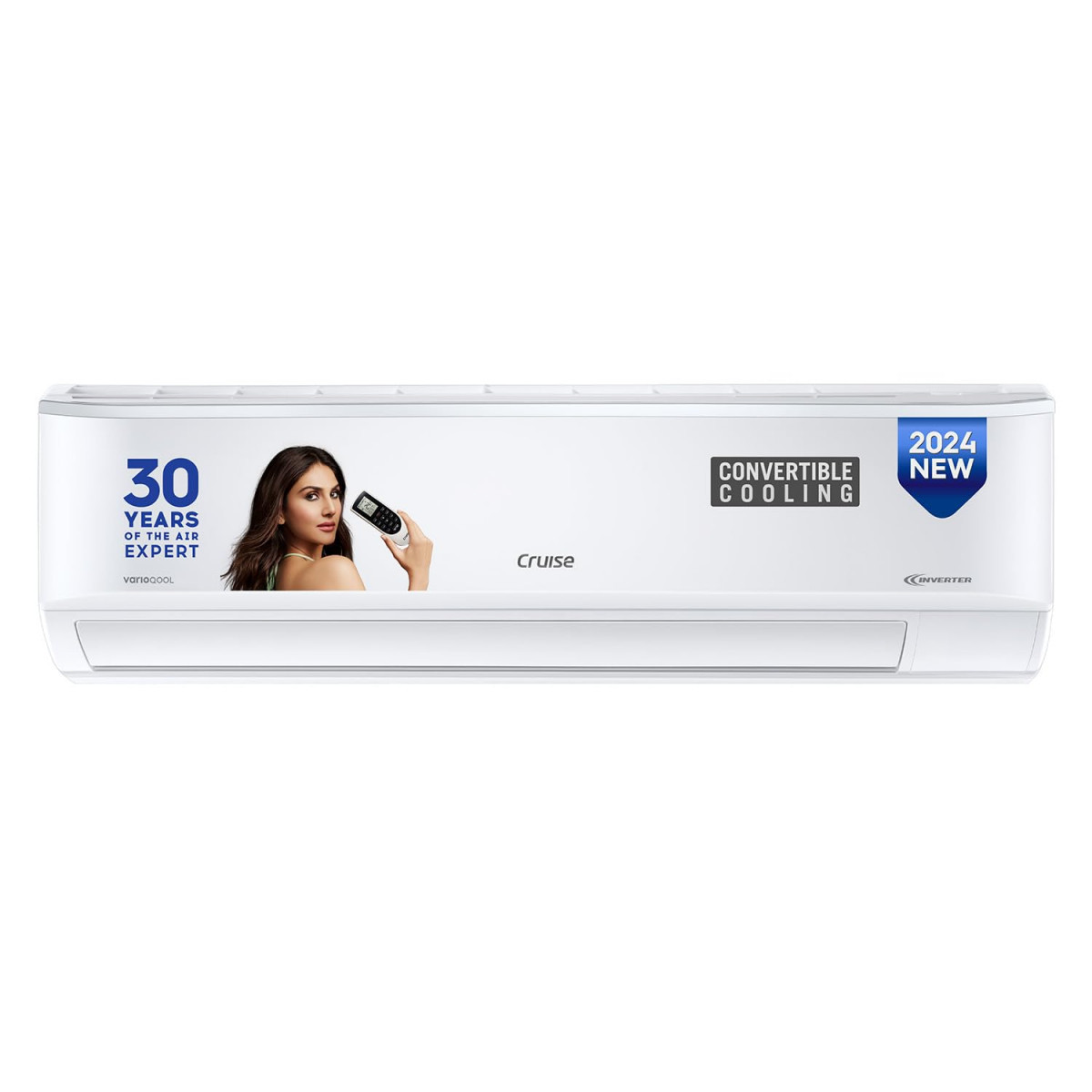 Cruise 1 Ton 3 Star Inverter Split AC with 7-Stage Air Filtration 100 Copper Auto Convertible PM 25 Filter 2024 Model CWCVBH-VQ1W123 White