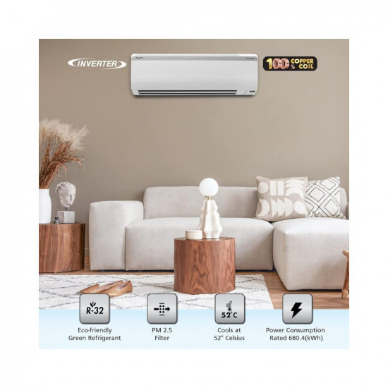Daikin 1 Ton 3 Star Inverter Split AC Copper PM 25 Filter 2023 Model MTKL35UV16 White