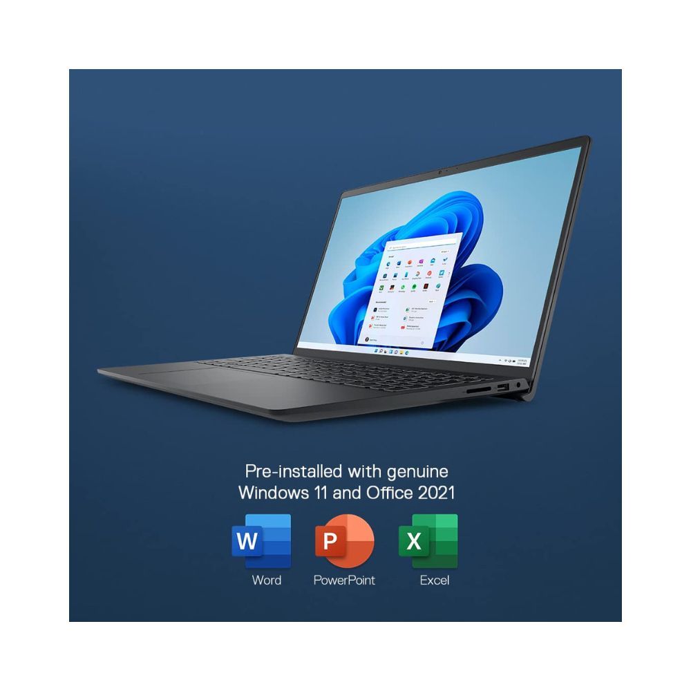 Dell 15 (2021) Ryzen 3-3250U, 8GB, 256GB SSD, Windows 11 + MS Office ' 21, AMD Vega Graphics