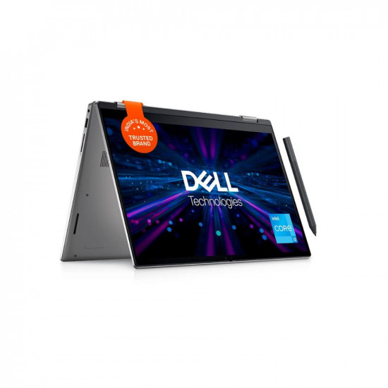 Dell Inspiron 14-inch 2-in-1 Laptop (35.56 cms) | Windows 11, MS Office 2021 | Intel i3-1215U | 8GB Memory, 512GB SSD | FHD Screen, WVA TrueLife Touch 250 nits | 7420 - Platinum Silver (D560774WIN9S)