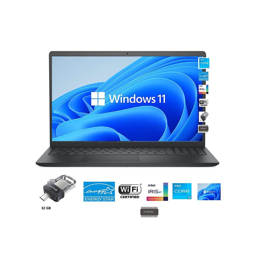 Dell New 2021 Inspiron 3511 NB || Intel Core i3-11th Gen || 16 GB Ram || 1TB HDD+256GB SSD
