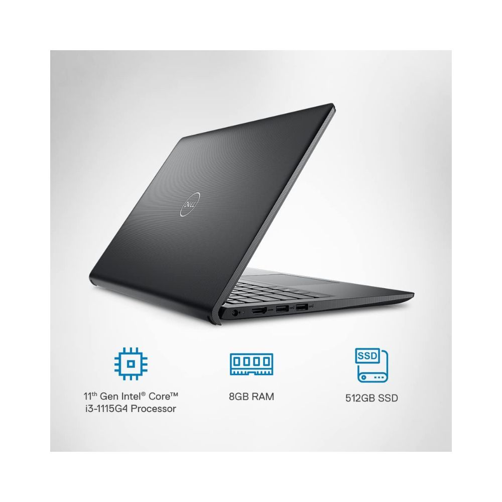 Dell Vostro 3420 Laptop - Intel Core i3-1115G4, Windows 11 + MSO'21, 8GB DDR4, 512GB SSD