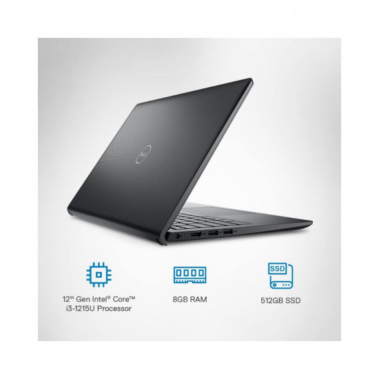 Dell Vostro 3420 Laptop,12th Gen Intel Core i3-1215U, 8GB & 512GB SSD, 14.0
