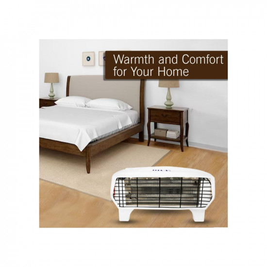 DICE 2000/1000 Watts Fan Room Heater with Adjustable Thermostat Heat Convector Room Heater Fan Heater with Overheat Protection For Home, Office, Bedroom, Living Room (White)