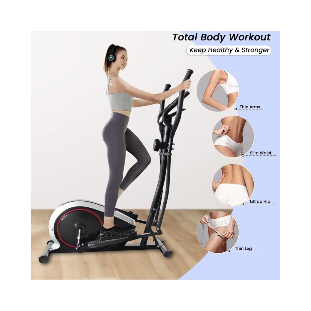 Durafit Tango Elliptical Cross Trainer | Home Workout | Max. User Weight 100 Kg | LCD Display