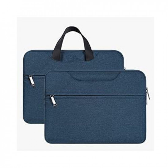 Dynotrek Helus Blue 15.6 inch Laptop Sleeve Case Cover Briefcase Hand Bag Pouch with Hidden Handle Dust-Proof Briefcase Hand Bag for Men Women