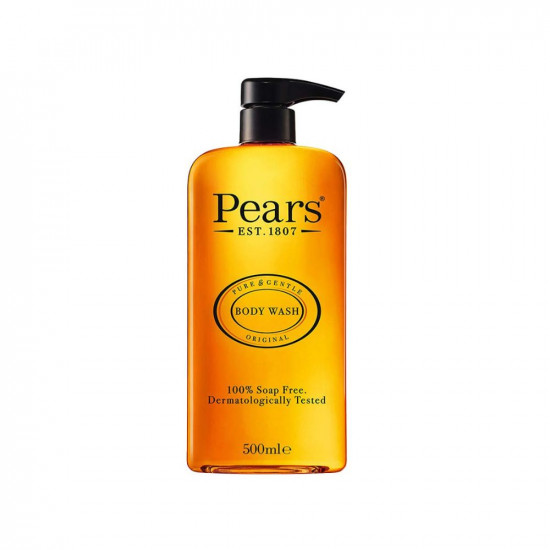 ears Pure & Gentle Shower Gel, Body Wash With Glycerine And Natural Oils, 100% Soap-Free And Dermatologically Tested, Imported, 500 Ml