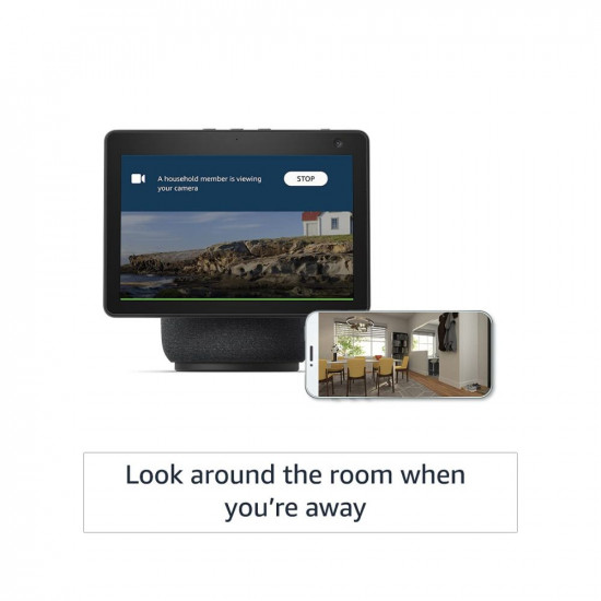 Echo Show 10- 101 HD smart display with motion premium sound and Alexa Black