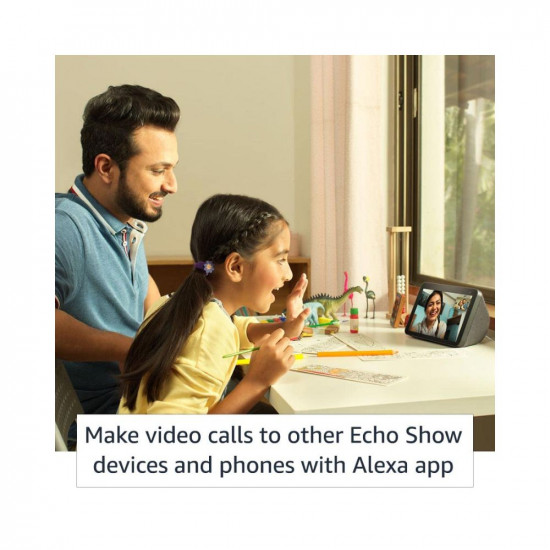 Echo Show 8 2nd Gen 2021 release- Smart speaker with 8 HD screen stereo sound  hands-free entertainment with Alexa Black