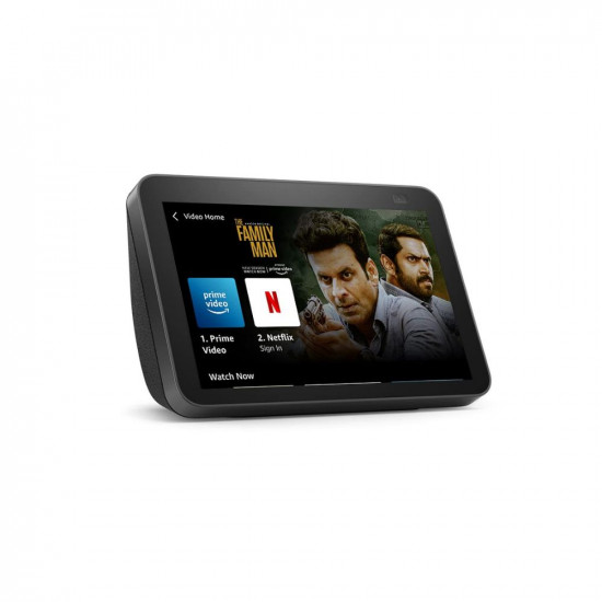 Echo Show 8 2nd Gen 2021 release- Smart speaker with 8 HD screen stereo sound  hands-free entertainment with Alexa Black