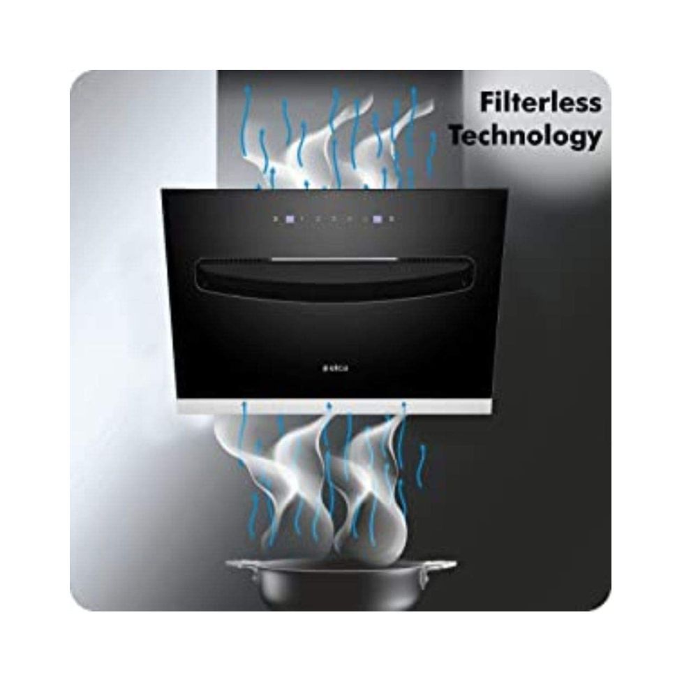 Elica 60 cm 1200 m3hr Filterless Chimney with 15 Years Warranty