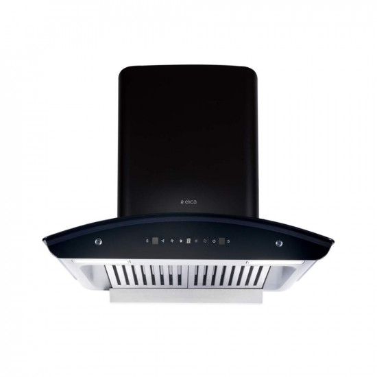 Elica 60 cm 1425 m3hr Autoclean Kitchen Chimney with 15 Years Warranty WD TBF HAC 60 MS NERO 2 Baffle Filters Touch  Motion Sensor Control Black