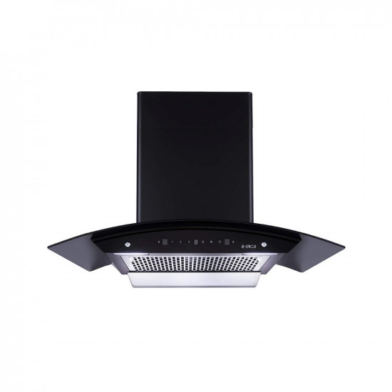 Elica 90 cm 1200 m3hr Filterless Auto Clean Chimney with 15 Years Warranty WDFL 906 HAC LTW MS NERO Touch  Motion Sensor Control Black