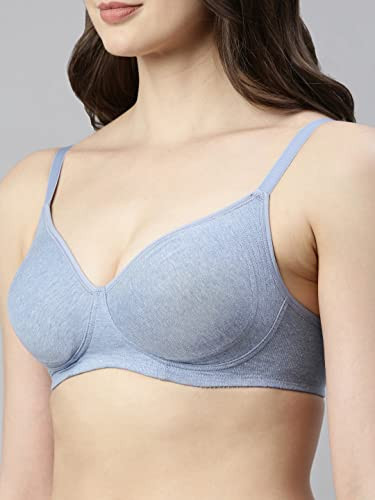 Enamor A014 Super Contouring M-Frame Full Support Bra - Supima Cotton,  Non-Padded, Wirefree & Full