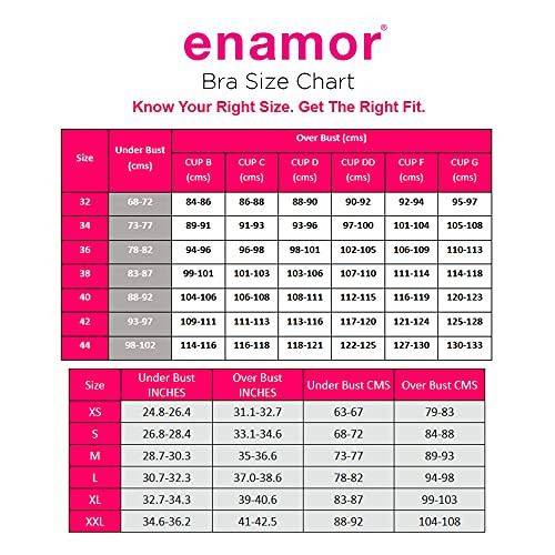 Enamor Sb06 Cotton Low Impact Slip On Everyday Sports Bra for Women -  Non-Padded, Non-Wired & High Coverage