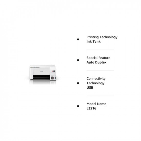 Epson EcoTank L3216 A4 All-in-One Ink Tank Printer