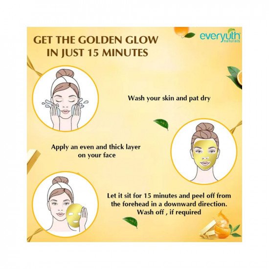 Everyuth Naturals Advanced Golden Glow Peel-off Mask, 90 g, Tube