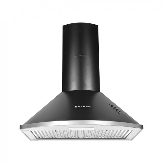 Faber 60 cm 1000 mHR Pyramid Kitchen Chimney  12 year warranty on Motor Motor- 240 Watt HOOD CLASS PRO PB BK LTW 60 Baffle FiltersBlack