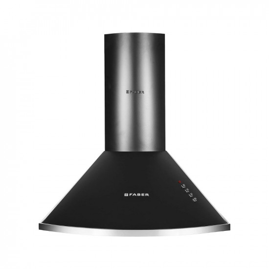 Faber 60 cm 1000 mHR Pyramid Kitchen Chimney  12 year warranty on Motor Motor- 240 Watt HOOD CLASS PRO PB BK LTW 60 Baffle FiltersBlack