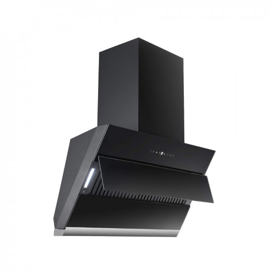 Faber 60 cm 1350 mHR Auto-Clean Angular Kitchen Chimney Hood Zenith FL SC AC BK 60 Filterless Technology Touch Control Black