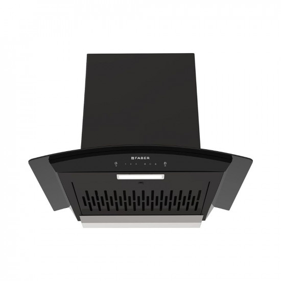 Faber 60cm 1200 m3/hr, Autoclean Chimney || Filterless || 8Yr on Motor, 2Yr Comprehensive Warranty|| Italian design - Made in India (HOOD POLO IN HC SC BK 60, Touch & Gesture Control, Black)