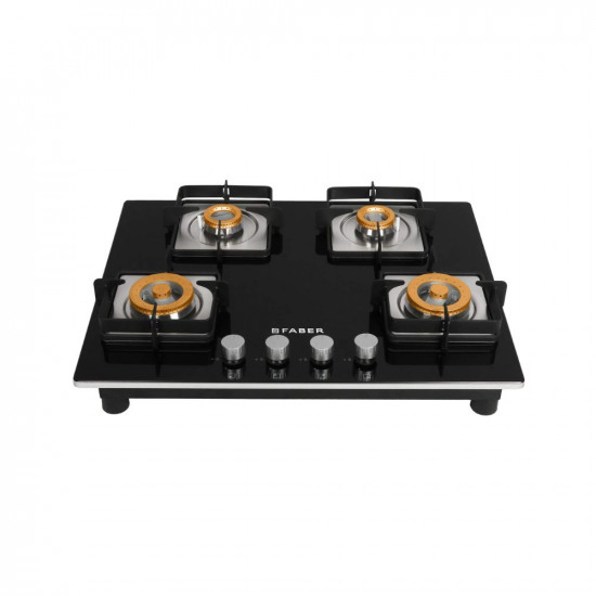 Faber 65 cm Hob 4 Burner Auto Ignition HOB HTG 654 CRS BR CI Black