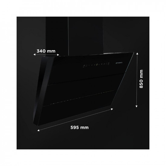 Faber 90 cm 1350 mhr Slant Filterless Auto Clean Chimney12Yr Warranty on Motor 2Yr Comprehensive Italian DesignHOOD BLISS FL SC AC BK 90 Touch  Gesture Control Black