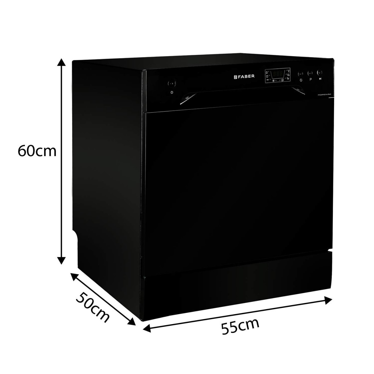 Faber table top 8 Place Setting Dishwasher FFSD 6PR 8S Ace Black