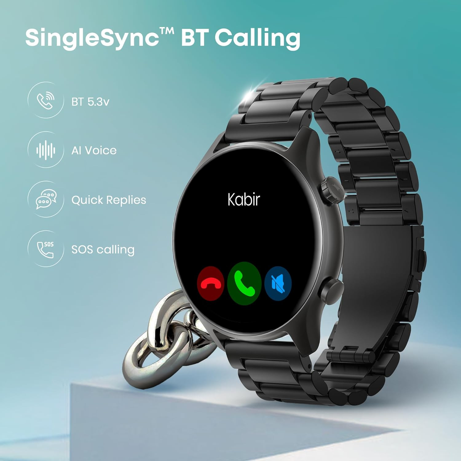 Fastrack Astor FR2 Pro Smart Watch 143 AMOLED Display 466  466 Pixel Resolution SingleSync BT Calling AI Voice Assistant 100 Sports Modes and Smartwatch Faces IP68 Black