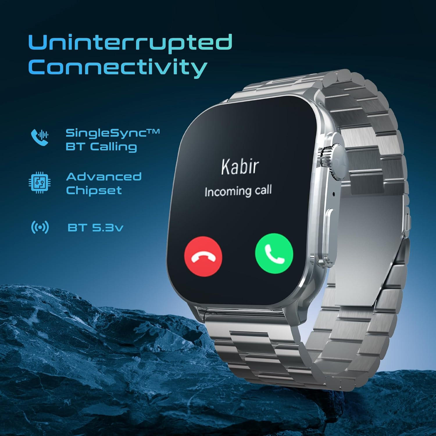 Fastrack Astor FS2 Pro Smart Watch 196 AMOLED Display 410502 Pixel Resolution SingleSync BT Calling AI Voice Assistant 100 Sports Modes  Smartwatch Faces Upto 5 Day Battery IP68 Sliver