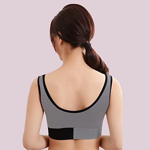 FF Seamless Stitching Athleisure Lightly Padded Cotton Polyester Wire Free  Regular Sports Fitness Bra for Girls 