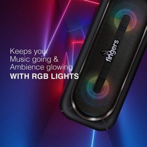 Fingers SuperLit Portable Speaker with TWS Technology & RGB Lights