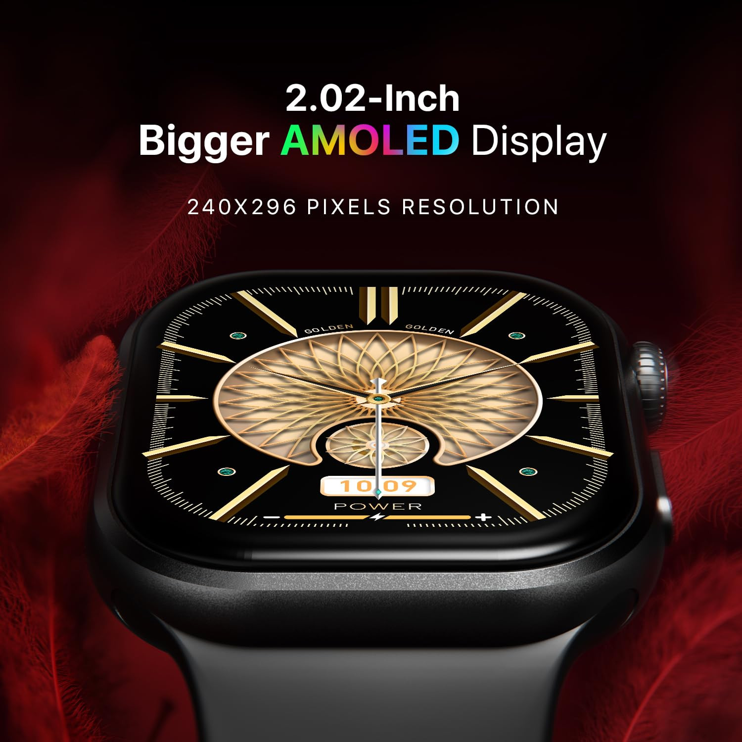 Fire-Boltt Brillia Smart Watch with 513mm 202 inch AMOLED Display Bluetooth Calling SpO2 Heart Rate Monitoring 120 Sports Modes Brillia Black