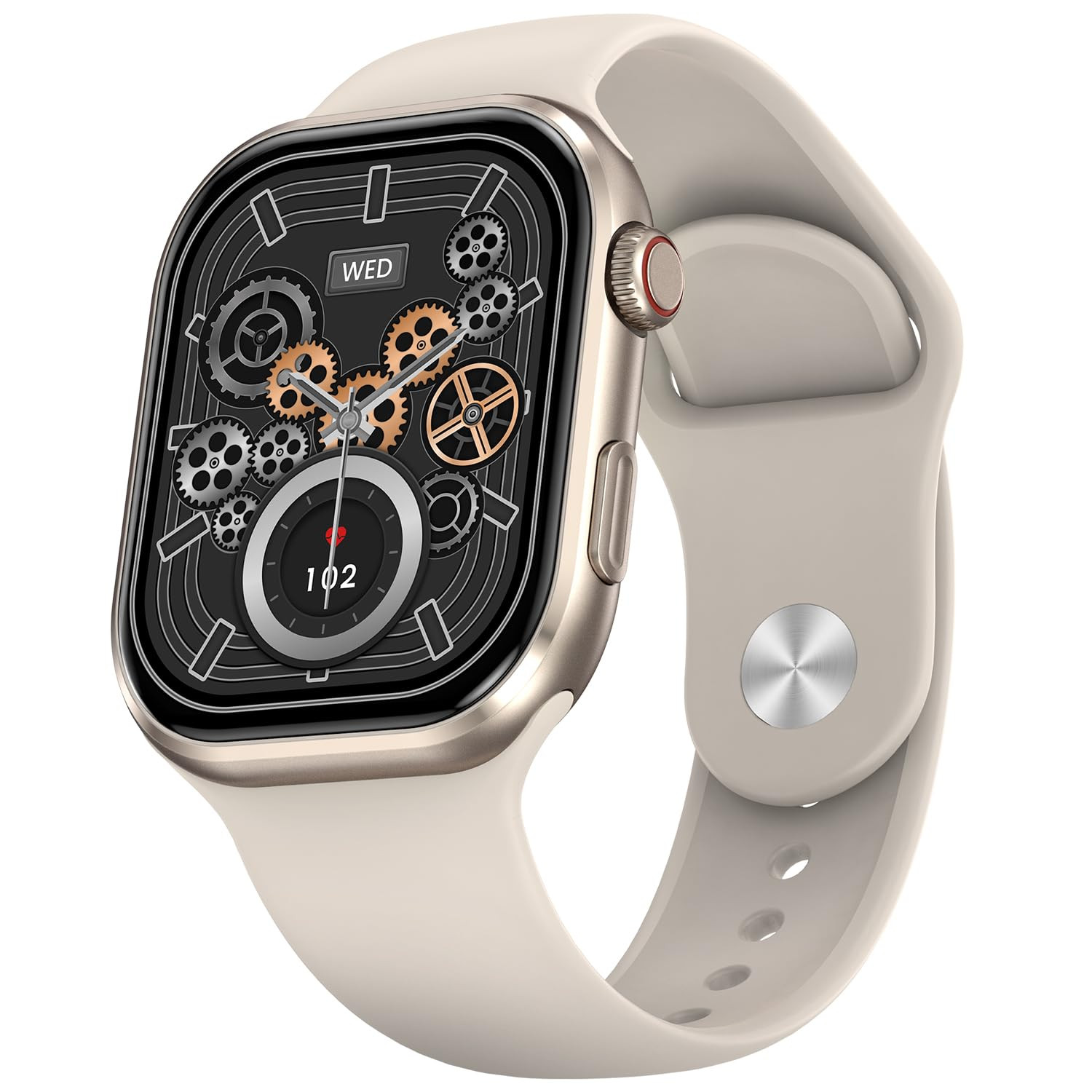 Fire-Boltt Brillia Smart Watch with 513mm 202 inch AMOLED Display Bluetooth Calling SpO2 Heart Rate Monitoring 120 Sports Modes Brillia Beige