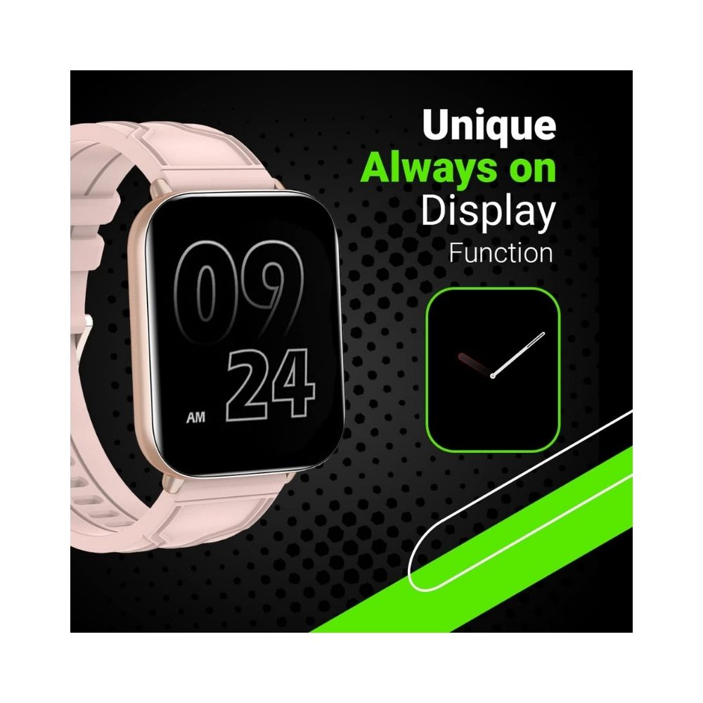 Fire-Boltt Max 1.78 AMOLED Always ON Display with 368 x 448 Super Retina , Spo2 & Heart Rate Monitor Smart Watch (Pink)