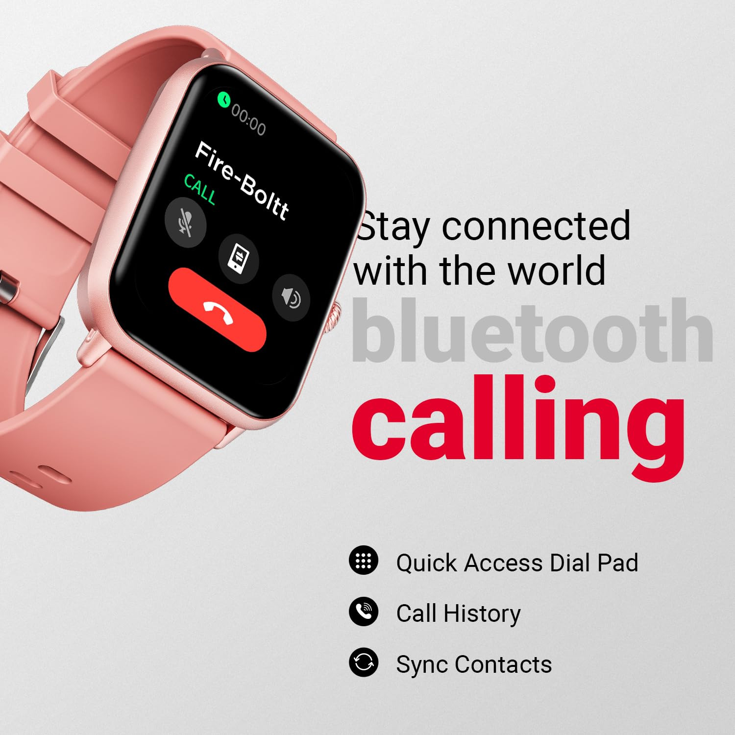 Fire-Boltt Ninja Call Pro Plus Smart Watch 183 inch with Bluetooth Calling AI Voice Assistance 100 Sports Modes IP67 Rating 240  280 Pixel High Resolution