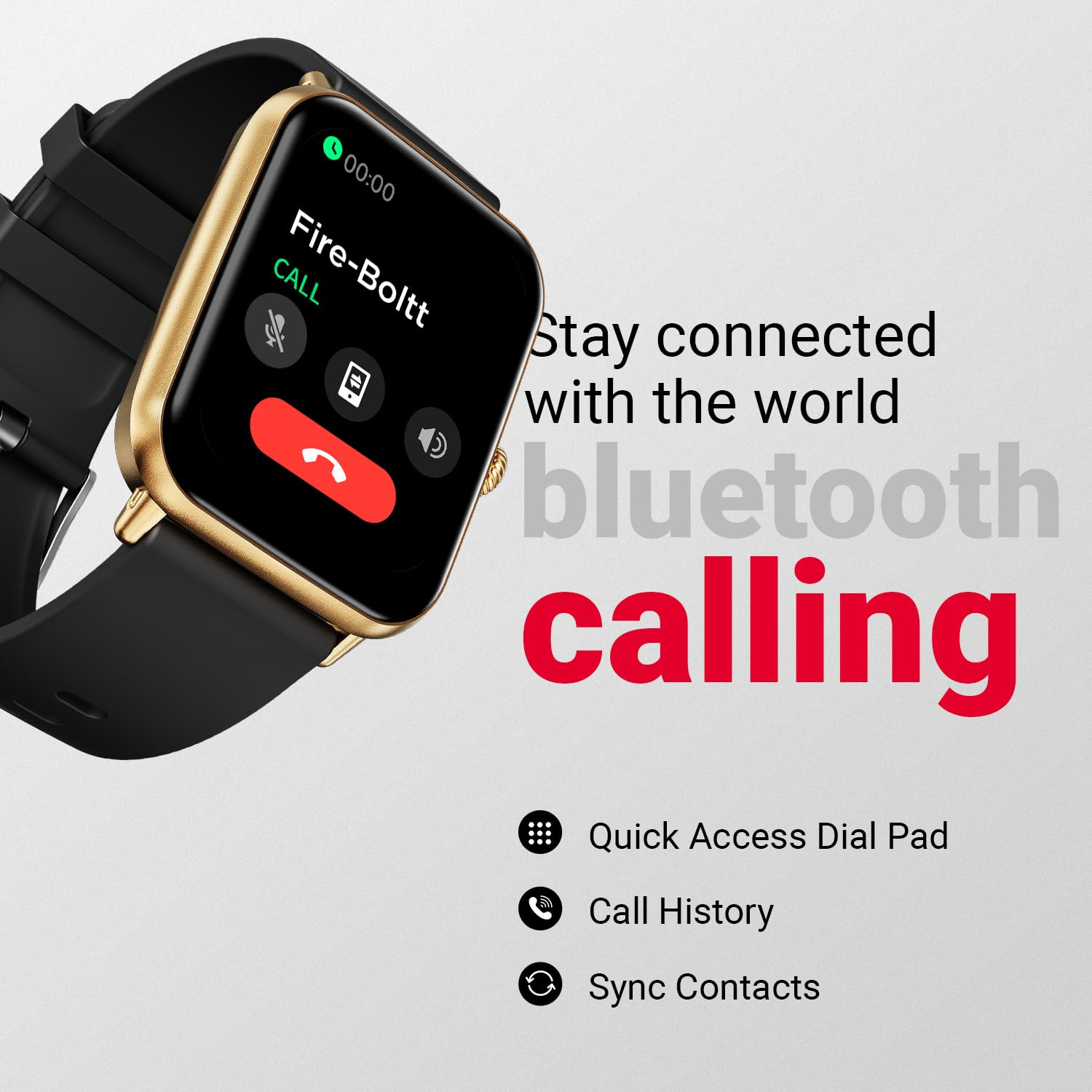 Fire-Boltt Ninja Call Pro Plus Smart Watch 183 inch with Bluetooth Calling AI Voice Assistance 100 Sports Modes IP67 Rating 240  280 Pixel High Resolution