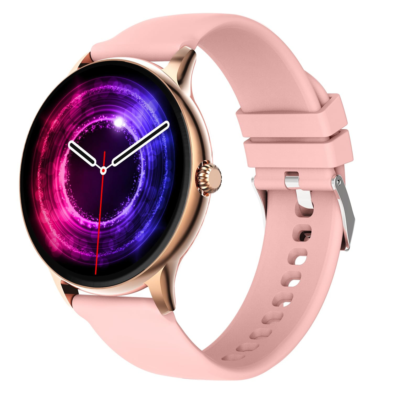 Fire-Boltt Phoenix Pro Smart Watch 139 inch Bluetooth Calling AI Voice Assistant Metal Body with 120 Sports Modes SpO2 Heart Rate Monitoring Gold Pink