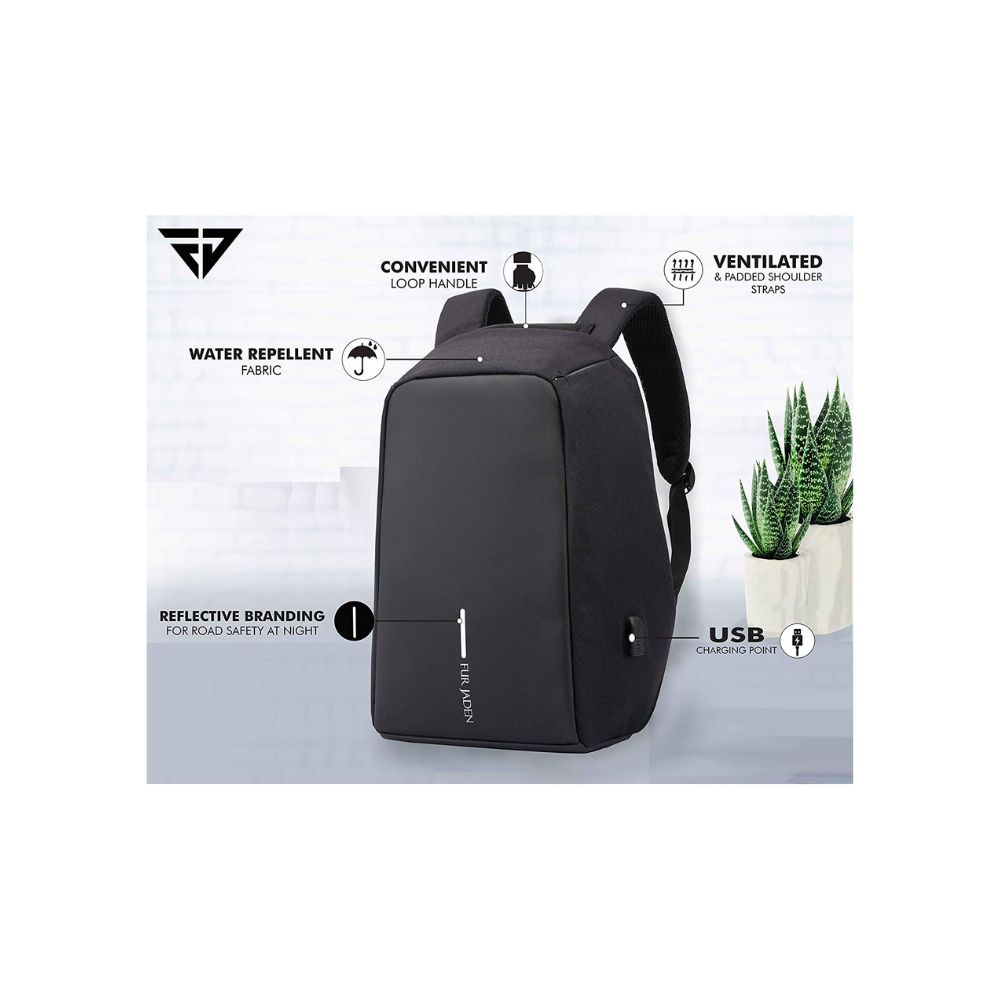 FUR JADEN Black 20L Anti Theft Backpack 20 Laptop Backpack Navy - Price in  India | Flipkart.com