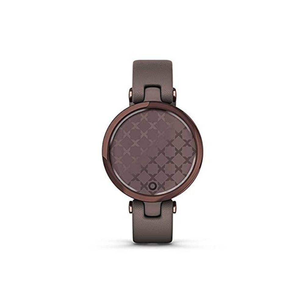 Garmin Lily Smartwatch, Classic Edition, Dark Bronze Paloma Leather, 010-02384-F0