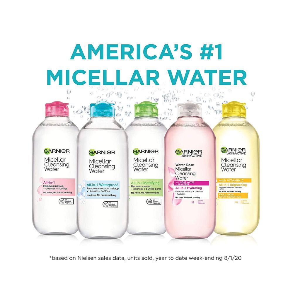 Garnier SkinActive Micellar Cleansing Water All-in-1 Cleanser & Makeup Remover, 13.5 Ounce