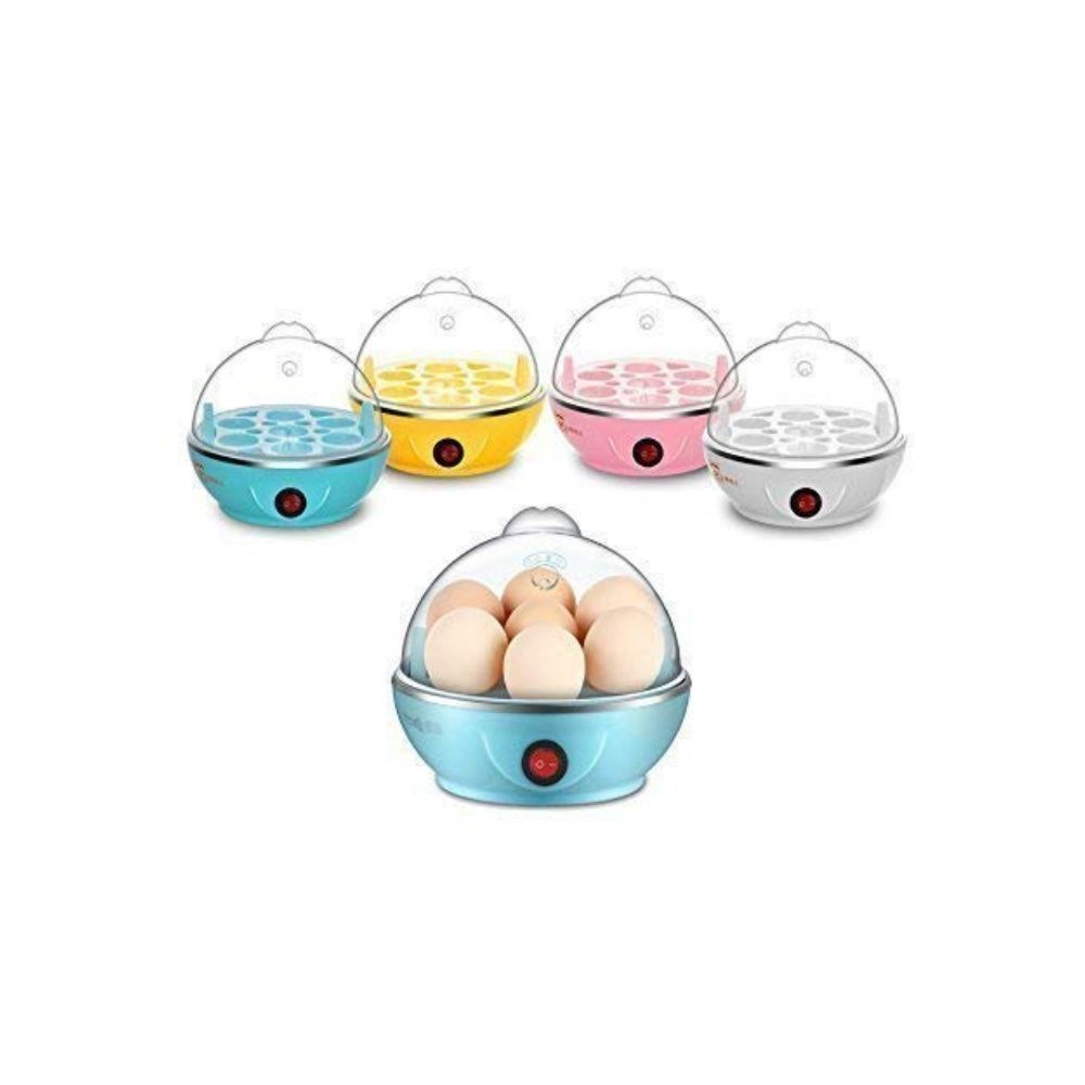 GILTON Egg Boiler Electric Automatic Off 7 Egg Poacher for Steaming Cooking Also Boiling and Frying