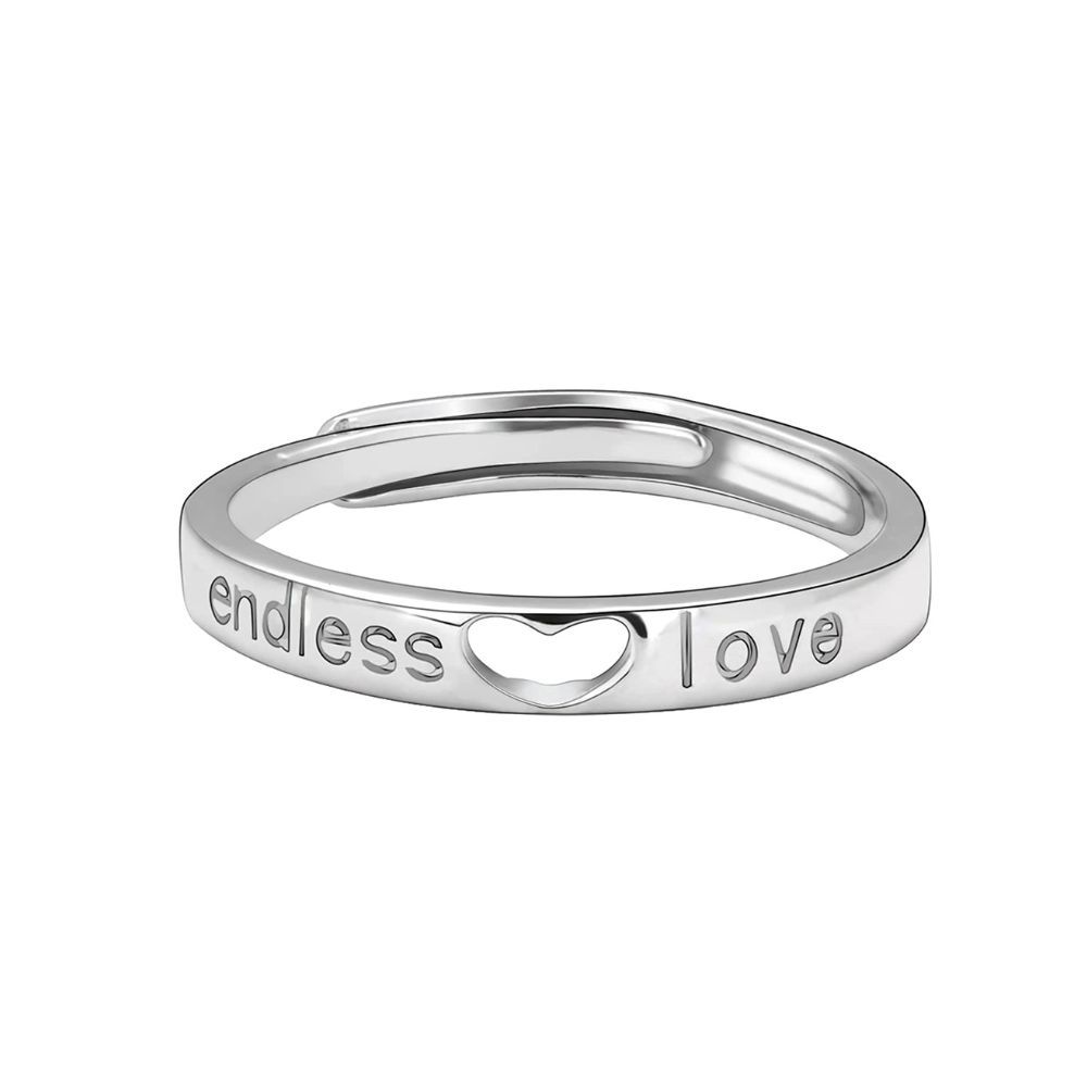 GIVA 925 Sterling Silver Endless Love Ring, Adjustable