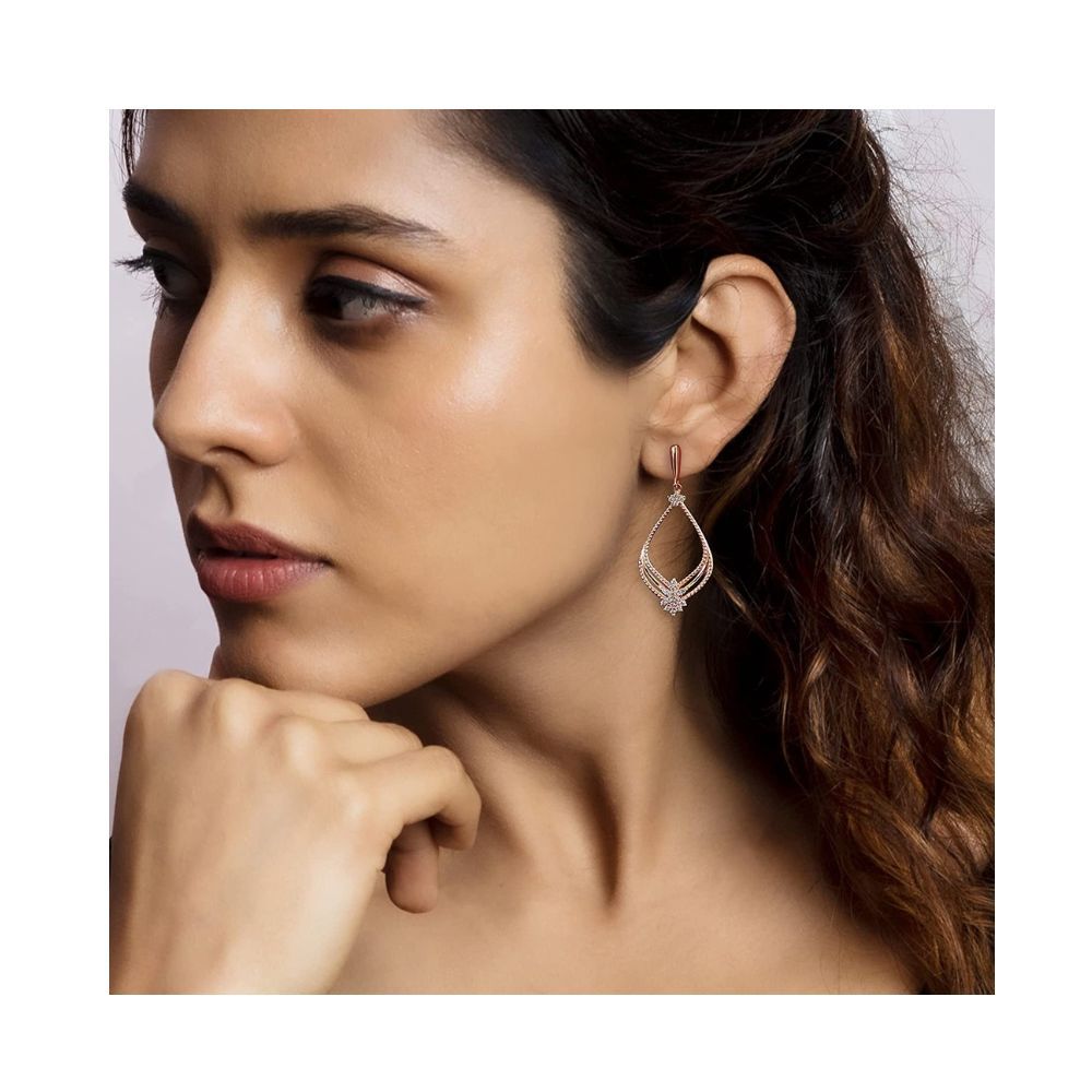 Dainty Rose Earrings; summer jewelry earring, Dainty Flower Earrings; –  Eléa Jewelry
