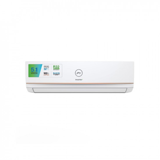 Godrej 1 Ton 5 Star 5-In-1 Convertible Cooling Inverter Split AC Copper I-Sense Technology 2023 Model AC 1T EI 12TINV5R32-GWA Split  AC 1T EI 12TINV5R32-RWB Split White