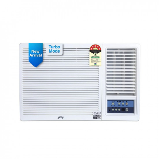 Godrej 15 Ton 5 Star Turbo Mode Inverter Window AC Copper Anti-Dust Filter Anti-Freeze Thermostat 2023 Model AC 15T WIC 18UTC5 WWA White