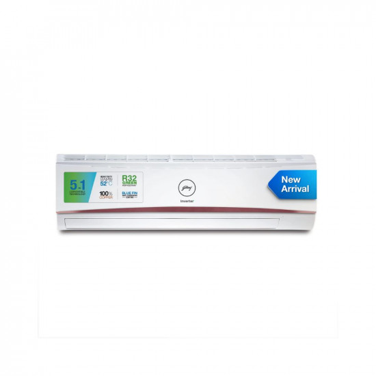 Godrej 2 Ton 5 Star, 5-In-1 Convertible Cooling, Inverter Split AC (Copper, 4-way Air Swing, 2023 Model, EI 24LINV5R32-WWR, White)