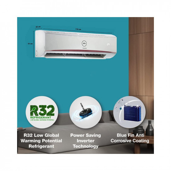 Godrej 2 Ton 5 Star 5 In 1 Convertible Cooling Inverter Split AC