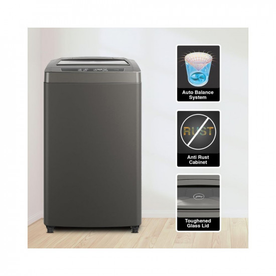 Godrej 7 Kg 5 Star In-Built Soak Technology Fully-Automatic Top Load Washing Machine With Advanced Digital Display WTEON 700 AD 50 ROGR Royal Grey