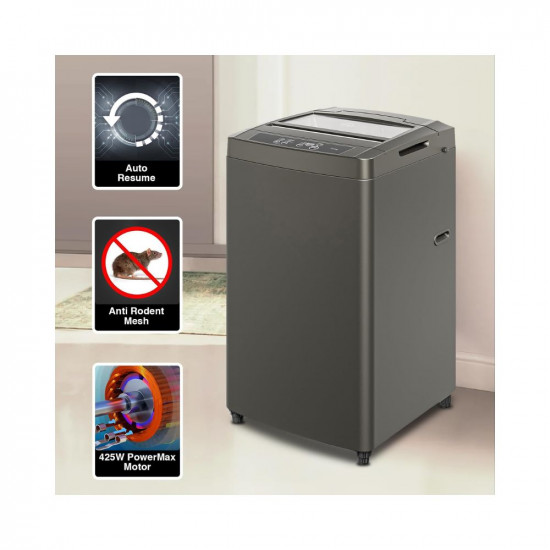Godrej 7 Kg 5 Star In-Built Soak Technology Fully-Automatic Top Load Washing Machine With Advanced Digital Display WTEON 700 AD 50 ROGR Royal Grey